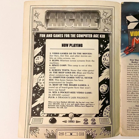 Vintage 1984 Dynamite Magazine Mr T Arcade  Video Game Scholastic - Picture 6 of 16